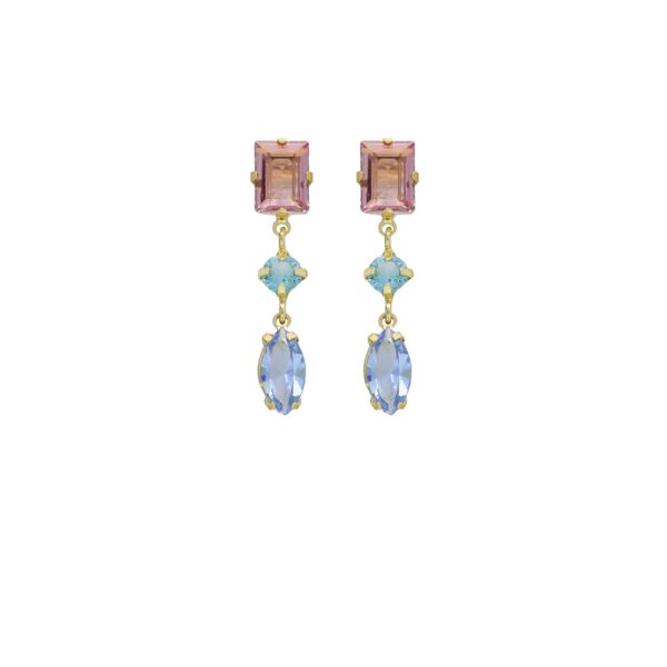 Σκουλαρίκια από ασήμι 925 με Swarovski πέτρες