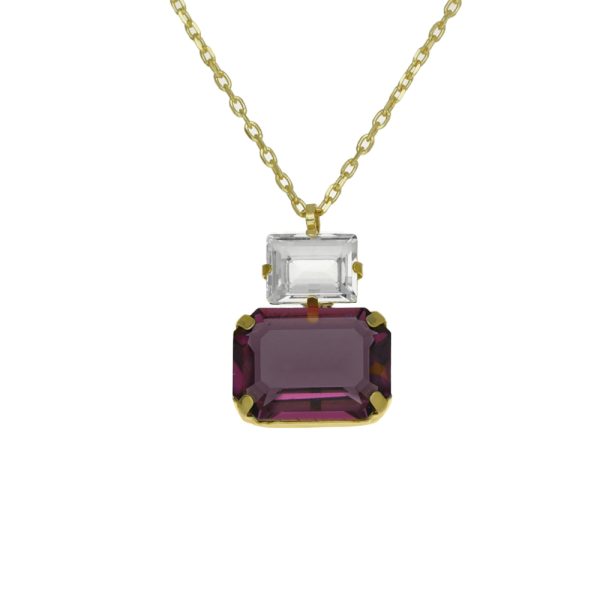 Κολιέ από ασήμι 925 με Swarovski πέτρες