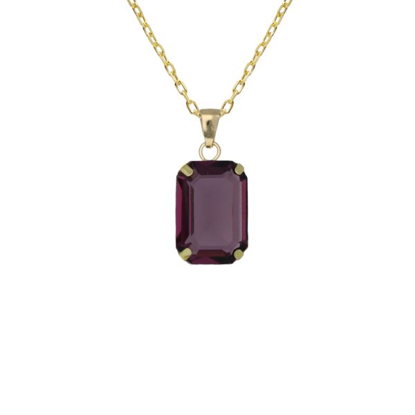 Κολιέ από ασήμι 925 με Swarovski πέτρες