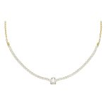 Κολιέ από ασήμι 925 με Swarovski πέτρες