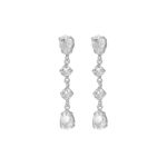 Σκουλαρίκια από ασήμι 925 με Swarovski πέτρες