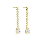 Σκουλαρίκια από ασήμι 925 με Swarovski πέτρες