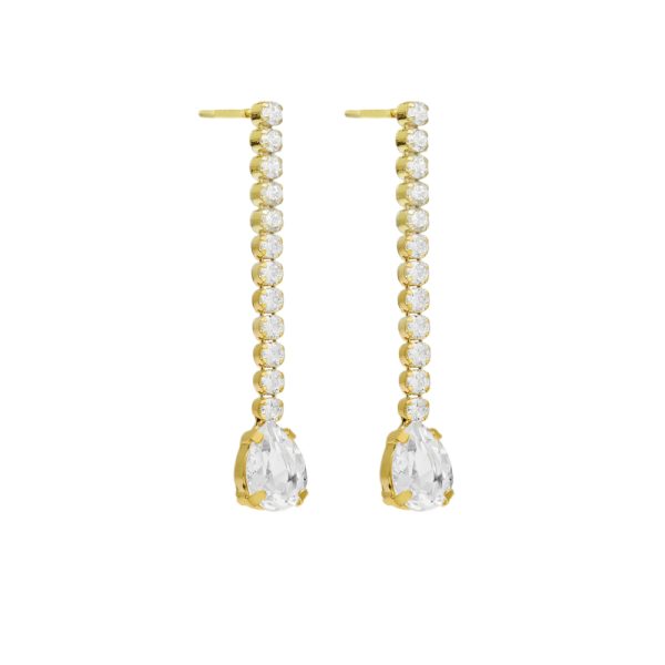 Σκουλαρίκια από ασήμι 925 με Swarovski πέτρες