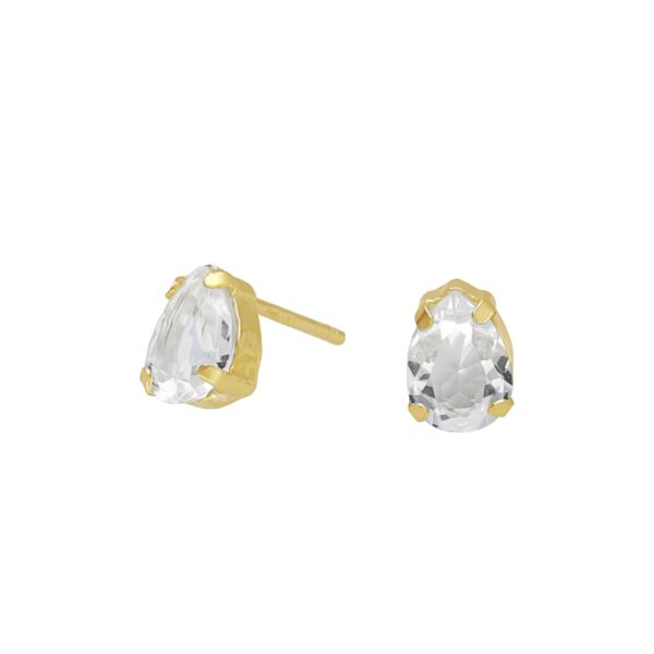 Σκουλαρίκια καρφωτά από ασήμι 925 με Swarovski πέτρες