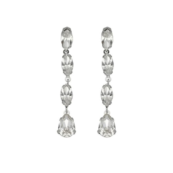 Σκουλαρίκια από ασήμι 925 με Swarovski πέτρες