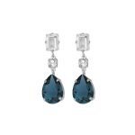 Σκουλαρίκια από ασήμι 925 με Swarovski πέτρες
