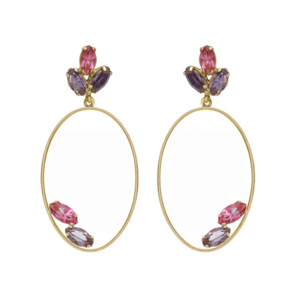 Σκουλαρίκια από ασήμι 925 με Swarovski πέτρες