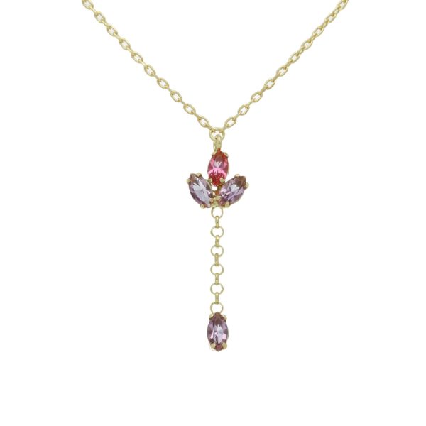 Κολιέ από ασήμι 925 με Swarovski πέτρες