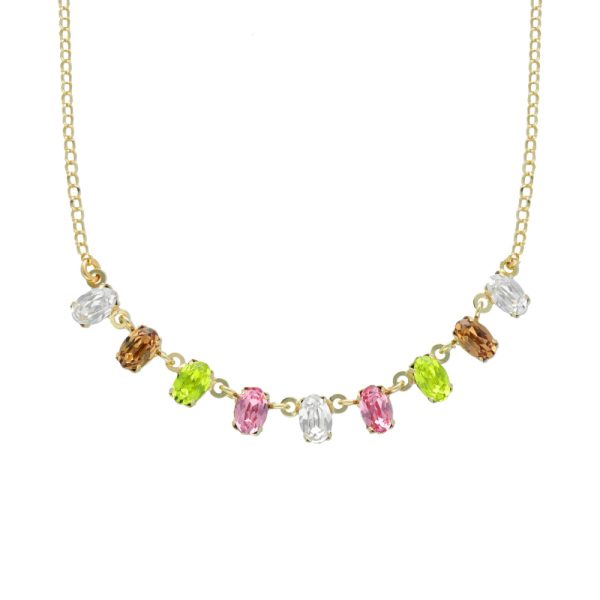 Κολιέ από ασήμι 925 με Swarovski πέτρες
