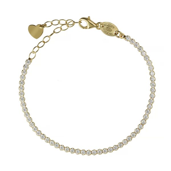 Βραχιόλι ριβιέρα από ασήμι 925 με Swarovski πέτρες