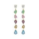 Σκουλαρίκια από ασήμι 925 με Swarovski πέτρες