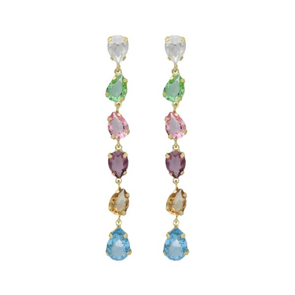 Σκουλαρίκια από ασήμι 925 με Swarovski πέτρες