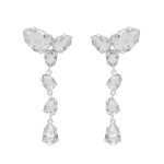 Σκουλαρίκια από ασήμι 925 με Swarovski πέτρες