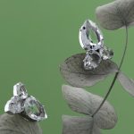 Σκουλαρίκια από ασήμι 925 με Swarovski πέτρες - Image 3