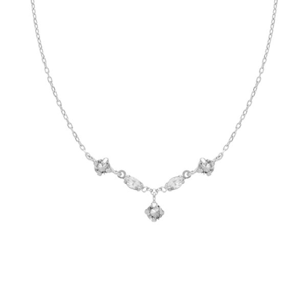Κολιέ από ασήμι 925 με Swarovski πέτρες