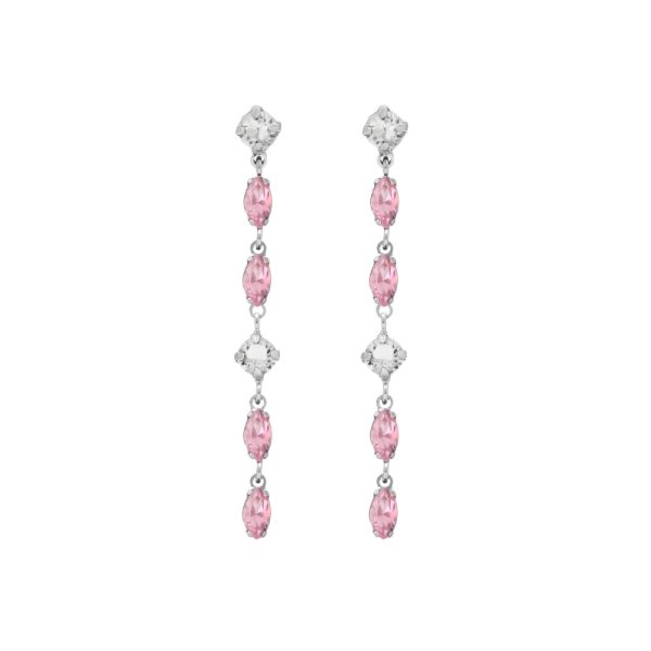 Σκουλαρίκια από ασήμι 925 με Swarovski πέτρες
