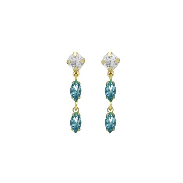 Σκουλαρίκια από ασήμι 925 με Swarovski πέτρες