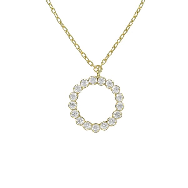 Κολιέ από ασήμι 925 με Swarovski πέτρες