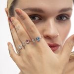 Δαχτυλίδι από ασήμι 925 με Swarovski πέτρες - Image 2