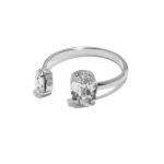 Δαχτυλίδι από ασήμι 925 με Swarovski πέτρες