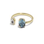Δαχτυλίδι από ασήμι 925 με Swarovski πέτρες