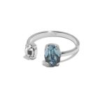 Δαχτυλίδι από ασήμι 925 με Swarovski πέτρες