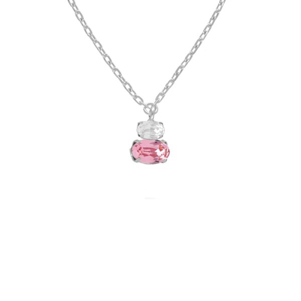 Κολιέ από ασήμι 925 με Swarovski πέτρες