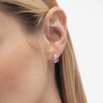 Σκουλαρίκια καρφωτά από ασήμι 925 με Swarovski πέτρες - Image 2