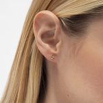Σκουλαρίκια καρφωτά από ασήμι 925 με Swarovski πέτρες - Image 2