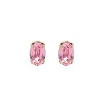 Σκουλαρίκια καρφωτά από ασήμι 925 με Swarovski πέτρες