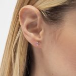 Σκουλαρίκια καρφωτά από ασήμι 925 με Swarovski πέτρες - Image 2