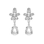 Σκουλαρίκια από ασήμι 925 με Swarovski πέτρες