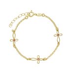Βραχιόλι από ασήμι 925 με Swarovski πέτρες