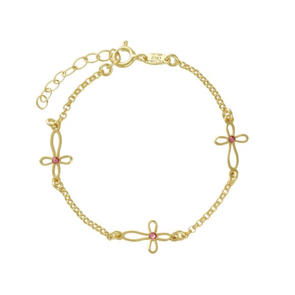 Βραχιόλι από ασήμι 925 με Swarovski πέτρες