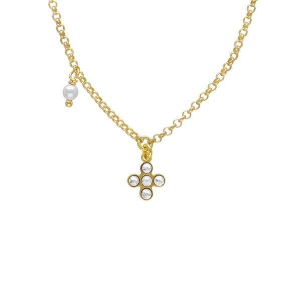 Κολιέ από ασήμι 925 με Swarovski πέτρες