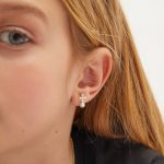 Σκουλαρίκια καρφωτά από ασήμι 925 με Swarovski πέτρες - Image 2