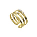 Δαχτυλίδι από ασήμι 925 με Swarovski πέτρες