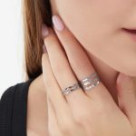 Δαχτυλίδι από ασήμι 925 με Swarovski πέτρες - Image 2
