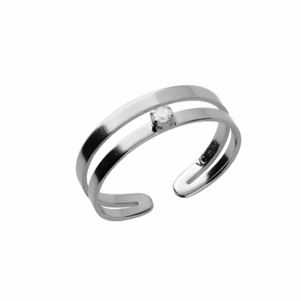 Δαχτυλίδι από ασήμι 925 με Swarovski πέτρες