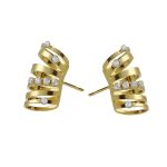 Σκουλαρίκια καρφωτά από ασήμι 925 με Swarovski πέτρες