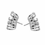 Σκουλαρίκια καρφωτά από ασήμι 925 με Swarovski πέτρες