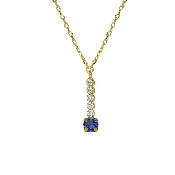 Κολιέ από ασήμι 925 με Swarovski πέτρες