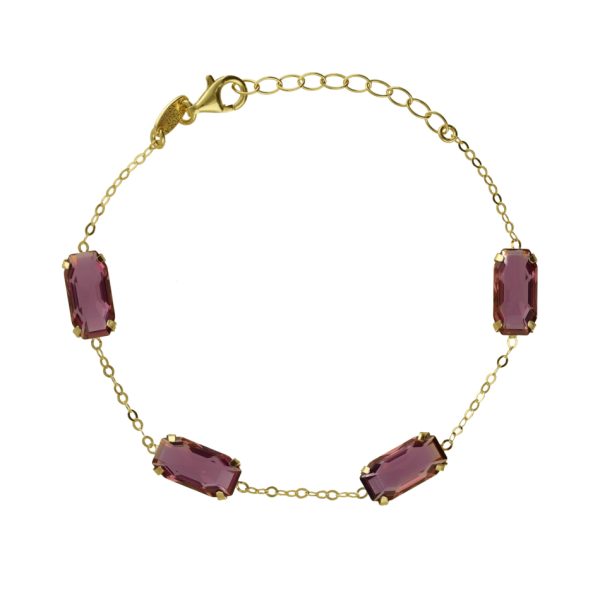 Βραχιόλι από ασήμι 925 με Swarovski πέτρες