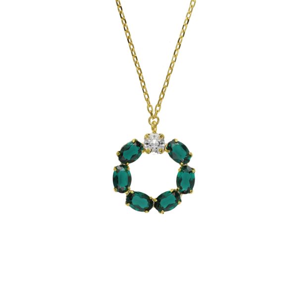 Κολιέ από ασήμι 925 με Swarovski πέτρες