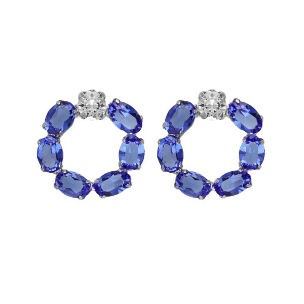 Σκουλαρίκια από ασήμι 925 με Swarovski πέτρες