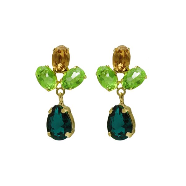 Σκουλαρίκια από ασήμι 925 με Swarovski πέτρες