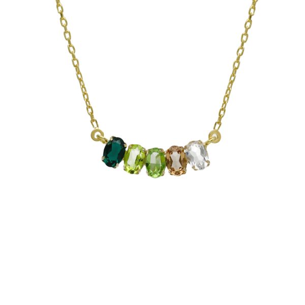 Κολιέ από ασήμι 925 με Swarovski πέτρες