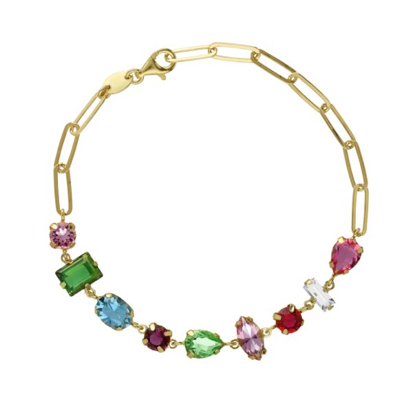 Βραχιόλι από ασήμι 925 με Swarovski πέτρες