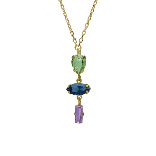 Κολιέ από ασήμι 925 με Swarovski πέτρες