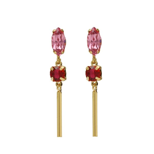 Σκουλαρίκια από ασήμι 925 με Swarovski πέτρες